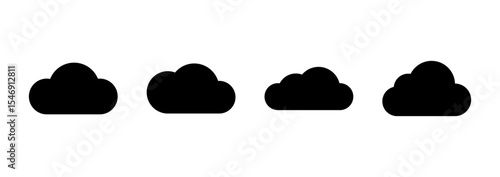 Cloud icon vector. cloud sign and symbol