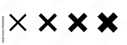 Close icon vector. Delete sign and symbol. cross sign