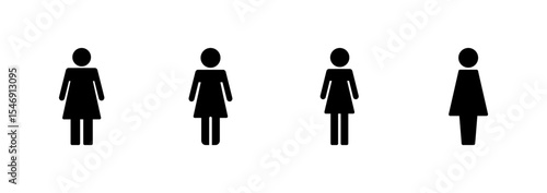 Female icon vector. woman sign and symbol
