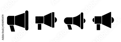 Megaphone icon vector. Loudspeaker sign and symbol