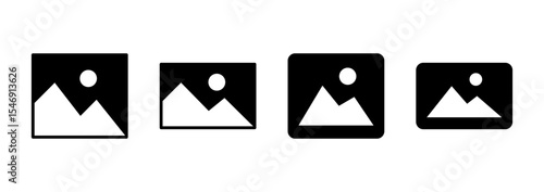 Picture icon vector. photo gallery sign and symbol. image icon