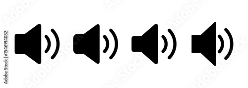 Speaker icon vector. volume sign and symbol. loudspeaker icon. sound symbol