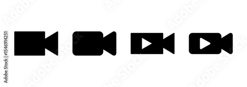 Video icon vector. video camera sign and symbol. movie sign. cinema