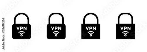Vpn icon vector. Private network sign and symbol. virtual private network icon.