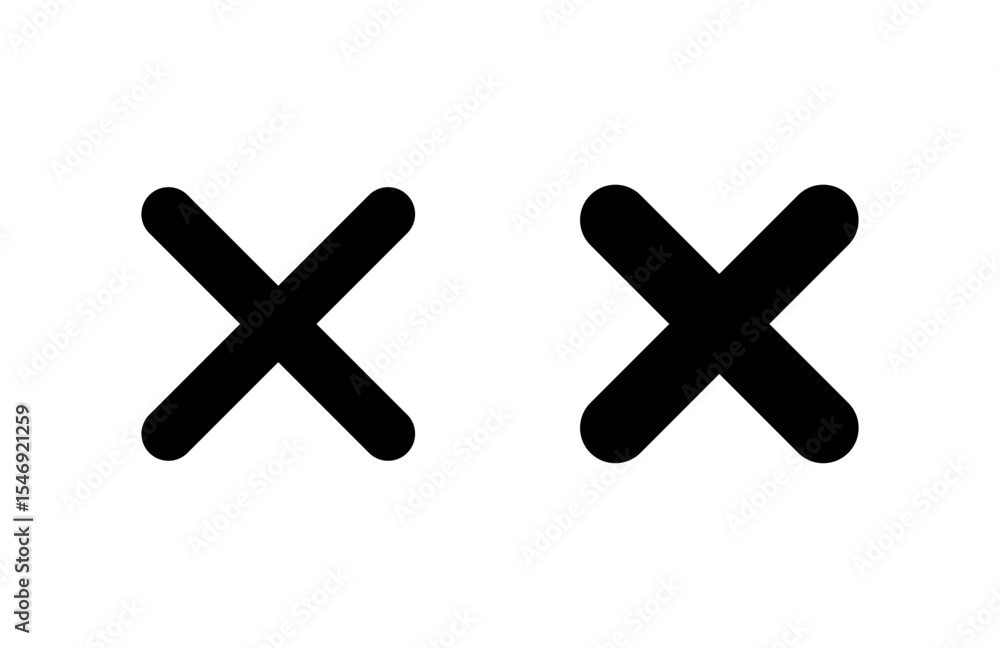 Obraz premium Close icon vector illustration. Delete sign and symbol. cross sign