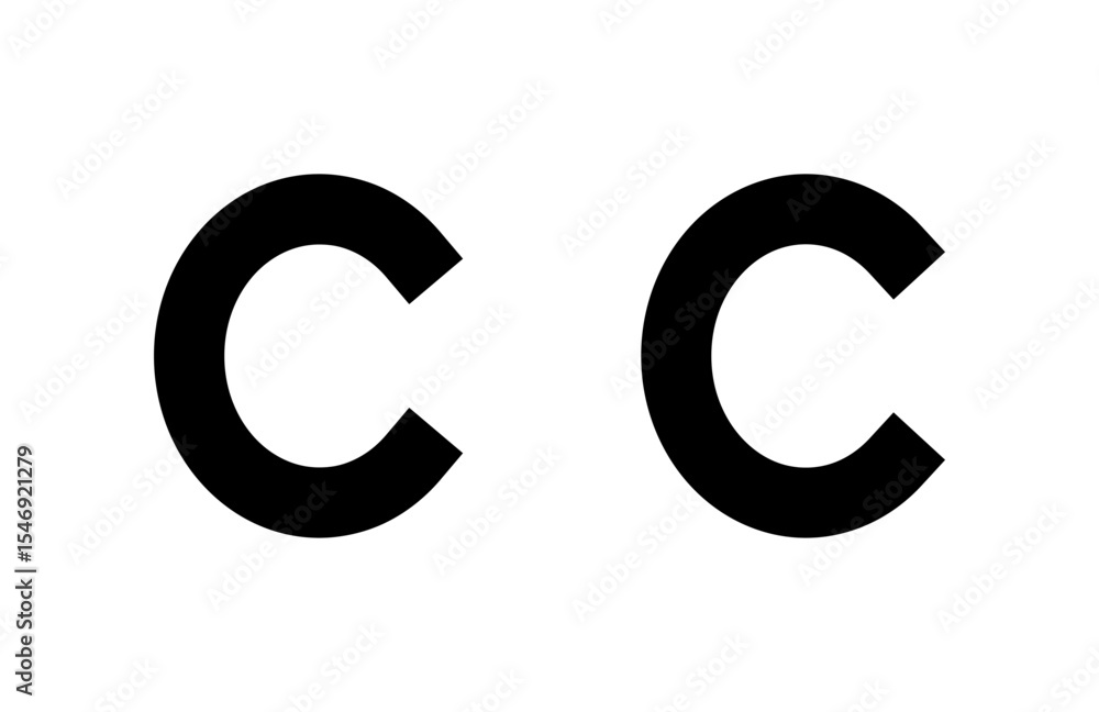 Fototapeta premium Copyright icon vector illustration. copyright sign and symbol