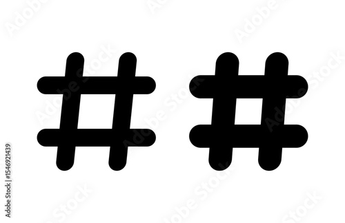 Hashtag icon vector illustration. hashtag sign and symbol