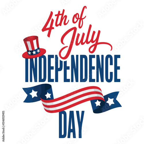 4th of July Vector Design with Statue of Liberty, Fireworks, and American Flag Elements – Independence Day Illustration