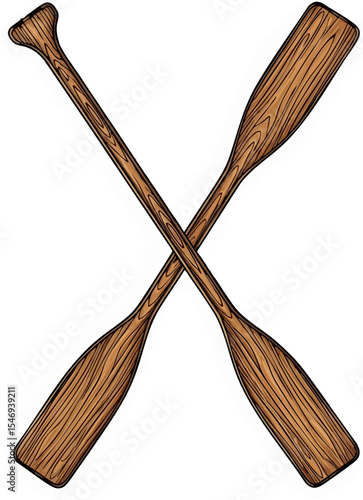 A Pair of Crossed Oars