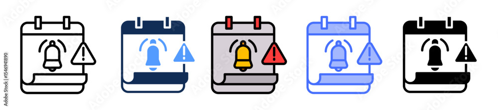 Fototapeta premium Reminder multiple icon