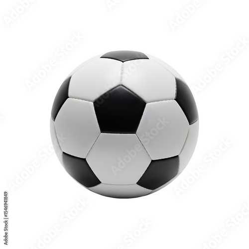 Classic black and white soccer ball emoji