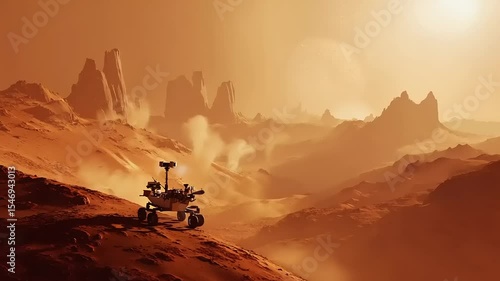 Mars Rover Exploration A Journey Across the Red Planet's Desolate Landscape