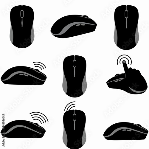 Computer mouse set for digital device usage