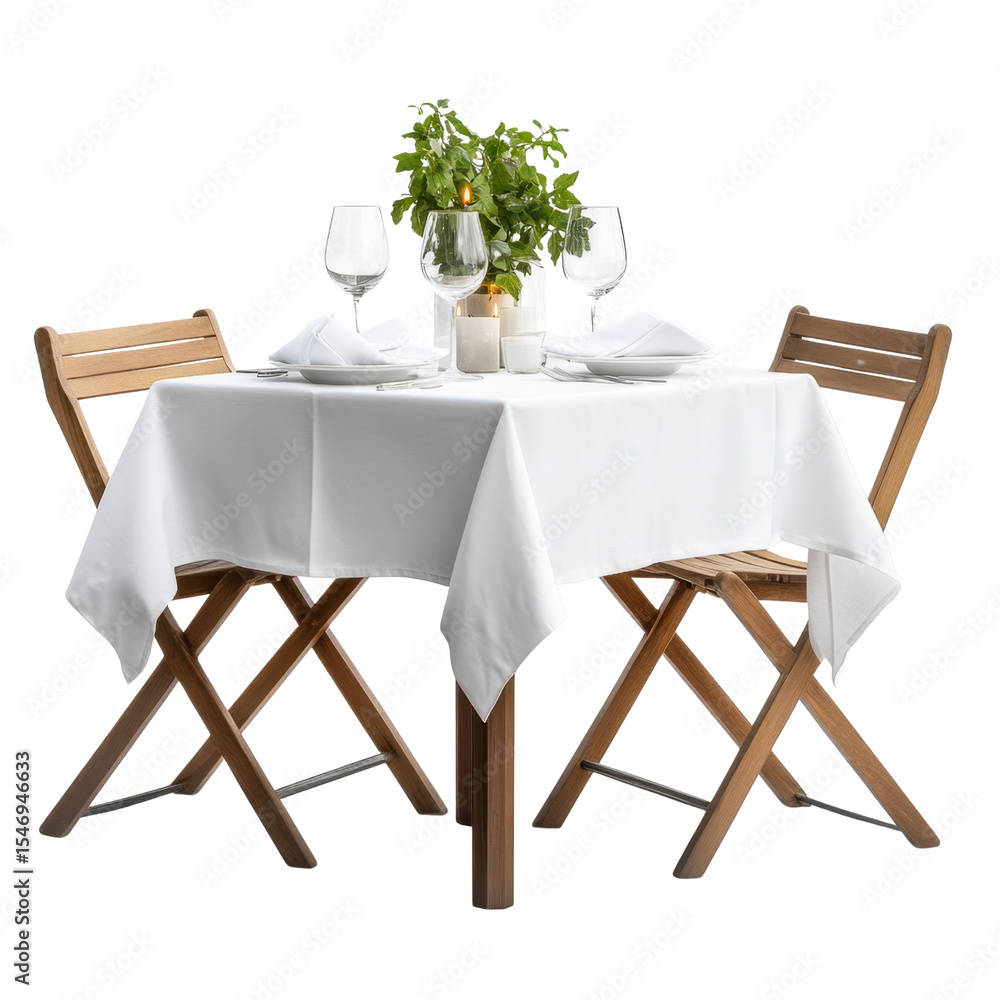 custom made wallpaper toronto digitalElegant Dining Table Setup with White Tablecloth and Glassware