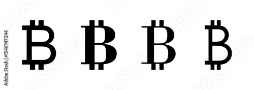 Bitcoin icon logo design. bitcoin sign and symbol. payment symbol. cryptocurrency logo
