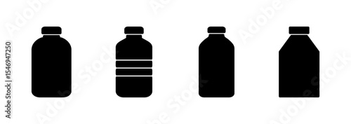 Bottle icon logo design. bottle sign and symbol