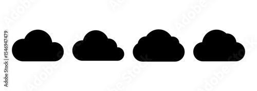 Cloud icon logo design. cloud sign and symbol