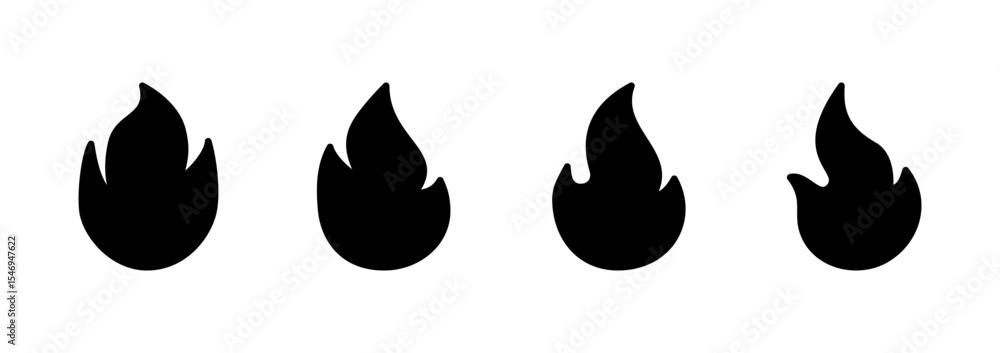Fire icon logo design. fire sign and symbol Fire icon logo design. fire sign and symbol