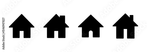 House icon logo design. Home sign and symbol