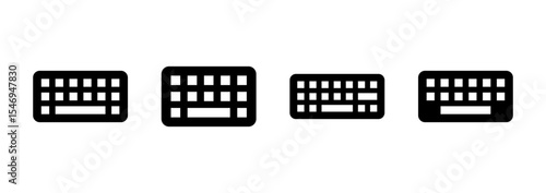 Keyboard icon logo design. keyboard sign and symbol
