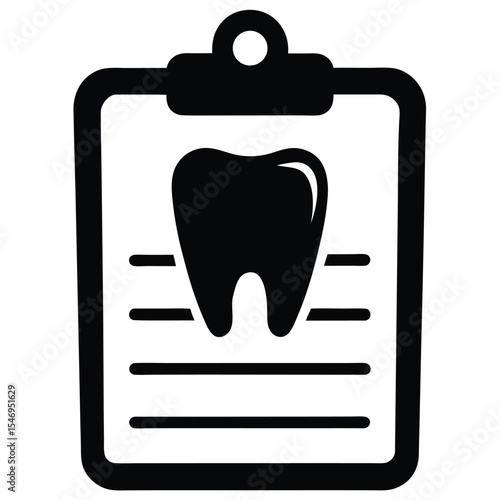 dental hygienist element isolated dental chart on white background