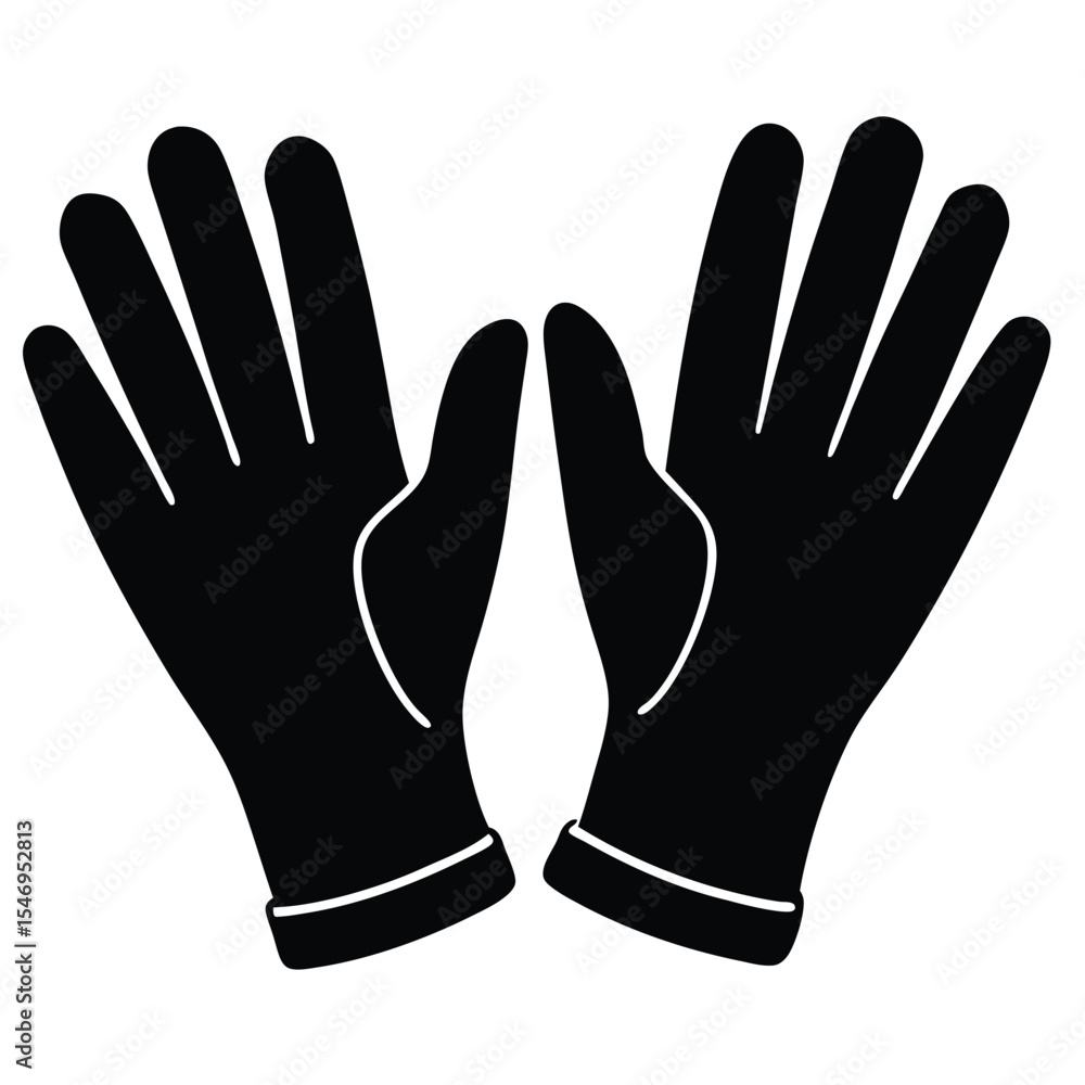 Obraz premium dental hygienist element isolated exam gloves on white background