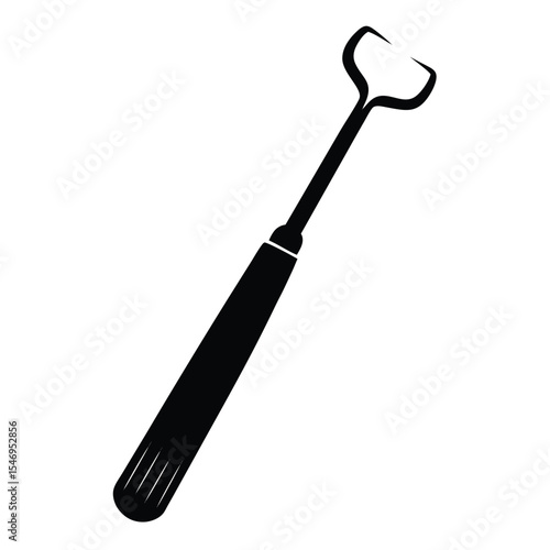 dental hygienist element isolated explorer tool on white background