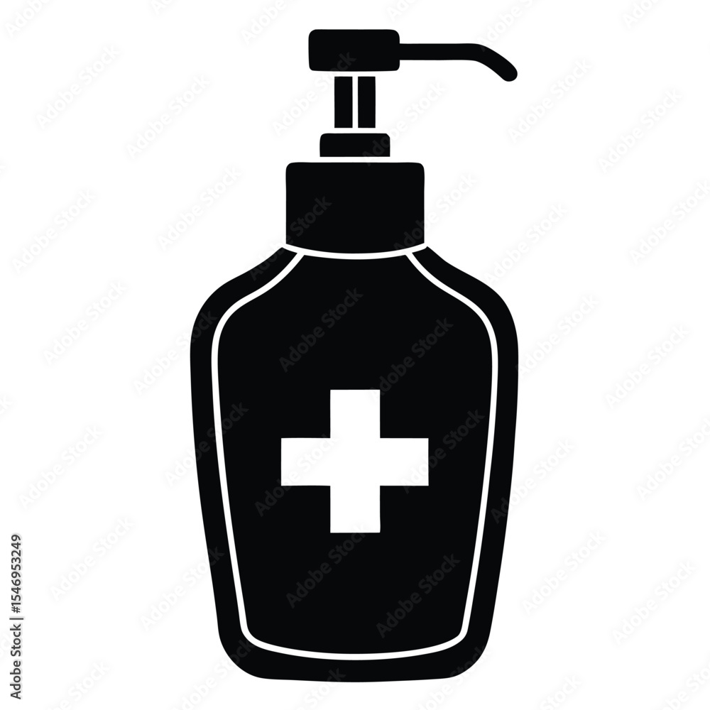dental hygienist element isolated hand sanitizer bottle on white background dental hygienist element isolated hand sanitizer bottle on white background