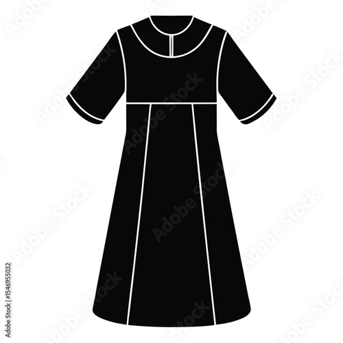 dental hygienist element isolated protective gown on white background
