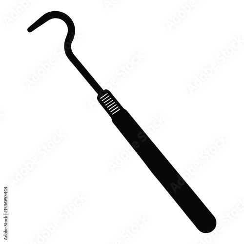 dental hygienist element isolated tongue scraper on white background