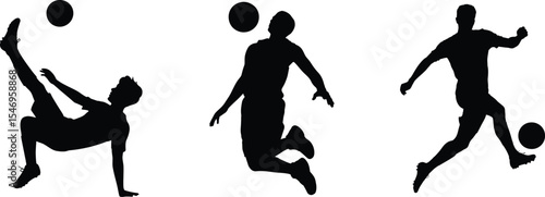 Wallpaper Mural Black Silhouettes of Male Athletes Playing Soccer and Volleyball with Balls

 Torontodigital.ca