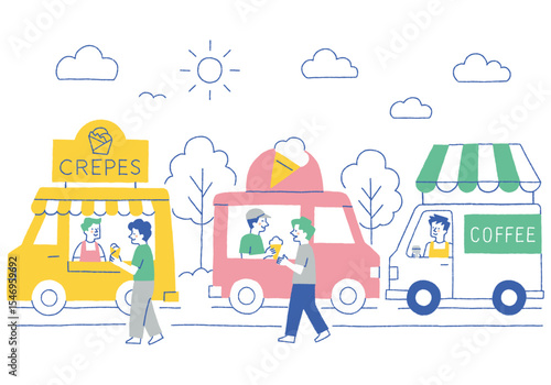 People gathering at the kitchen car_color