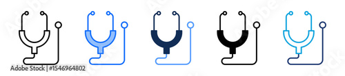 Stethoscope multiple icon