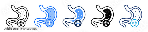 Gastroenterology multiple icon