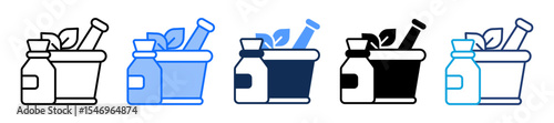 Naturopathy multiple icon