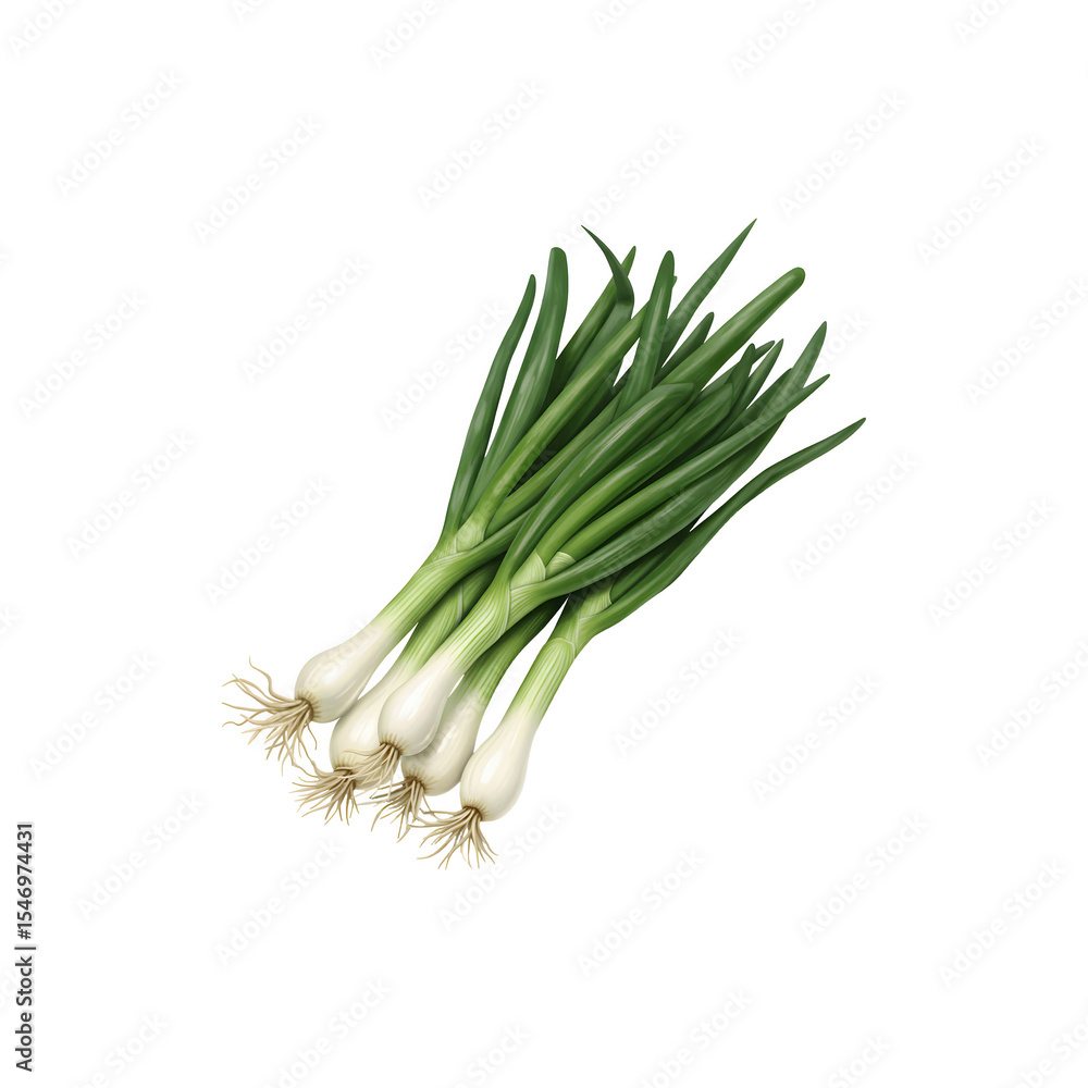 Bunch of fresh green onions with long stalks tied together for cooking or garnish Bunch of fresh green onions with long stalks tied together for cooking or garnish