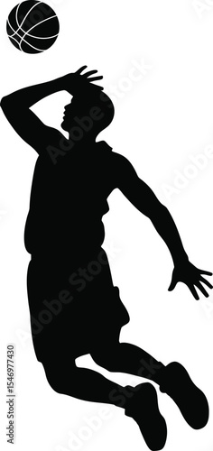 "Basketball Player Silhouette"