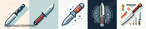 vector of a knife