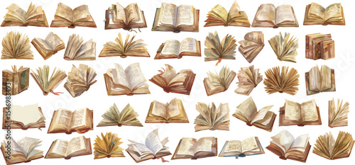 book watercolor clipart | book clipart for graphic resources