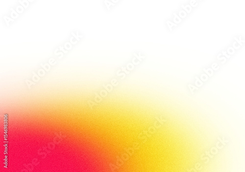 Abstract grainy color gradient shape cutout on transparent background, red yellow glowing color grainy backdrop design, noise texture effect, grunge texture