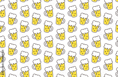 ビールの背景イラスト