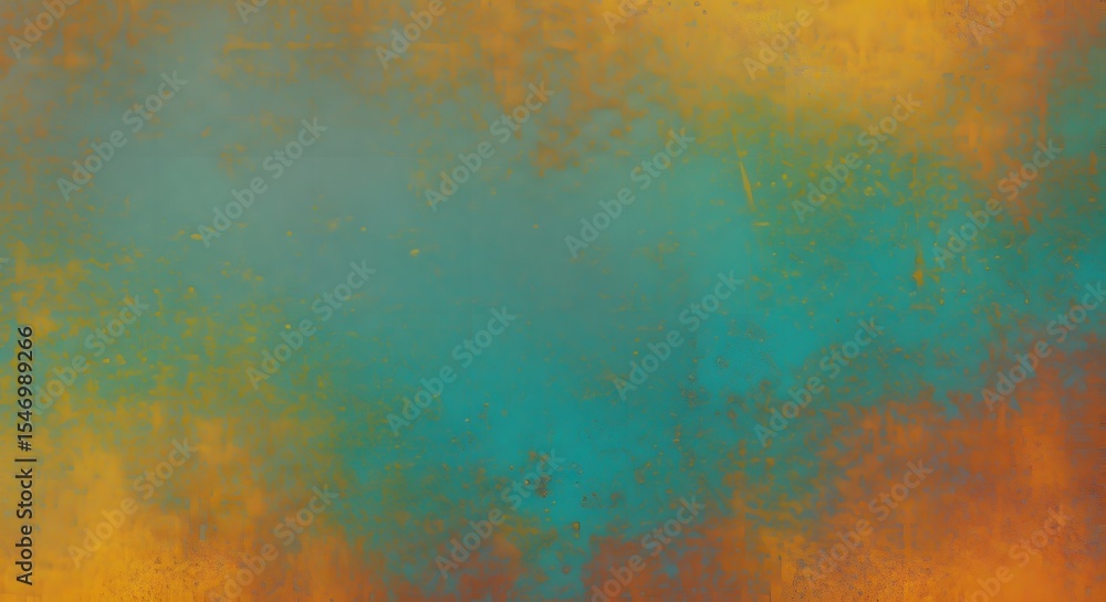 Obraz premium Abstract texture with blended teal and orange color gradient