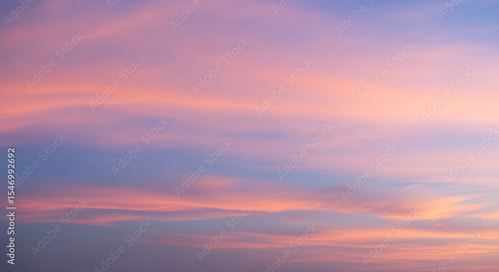 Soft pastel clouds in shades of pink peach and light blue sky Soft pastel clouds in shades of pink peach and light blue sky