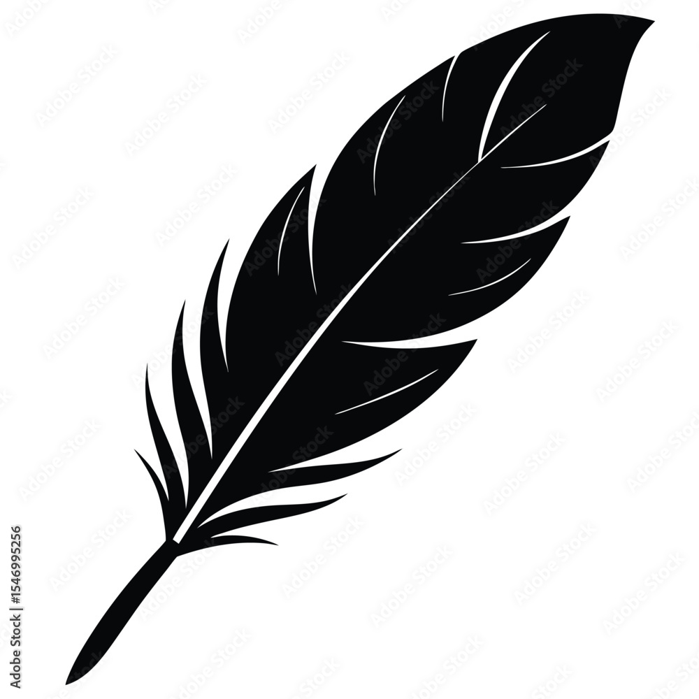 Obraz premium Elegant Feather Quill Writing & Bird Symbolism