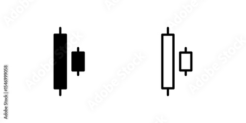 Professional bullish harami candlestick pattern icons designed for technical analysis and trading dashboard applications