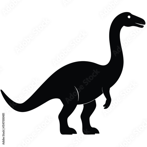 Tyrannosaurus Rex dinosaur vector illustration with wild animal silhouettes