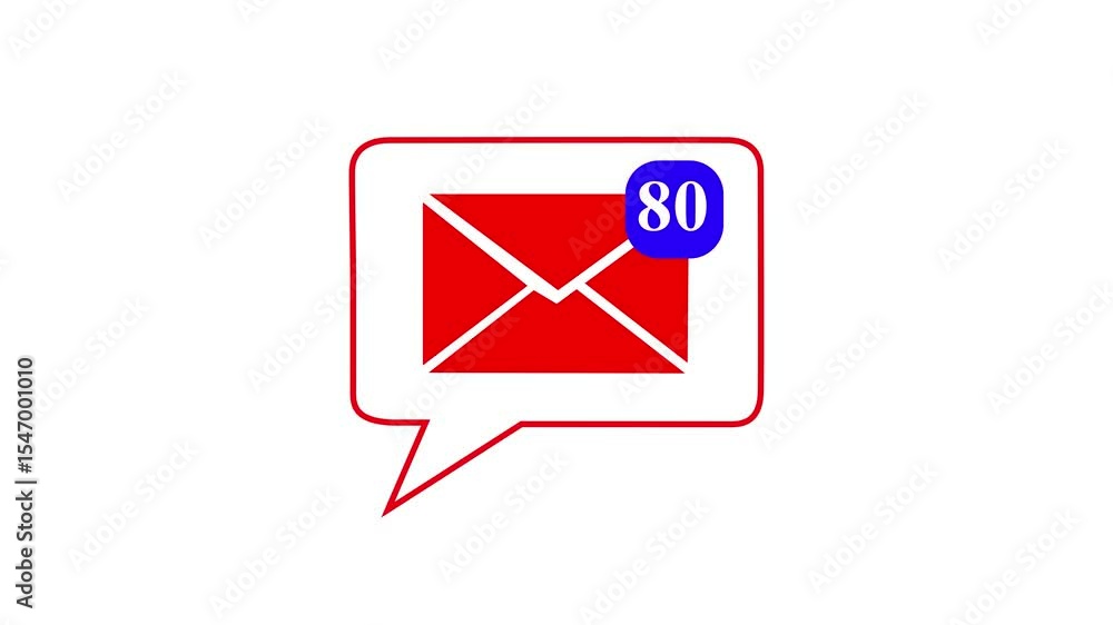 abstract Message Alert Icon Animation – Notification Badge for App. New Message 80 Notification Badge Icon for Mobile. abstract Message Alert Icon Animation – Notification Badge for App. New Message 80 Notification Badge Icon for Mobile.