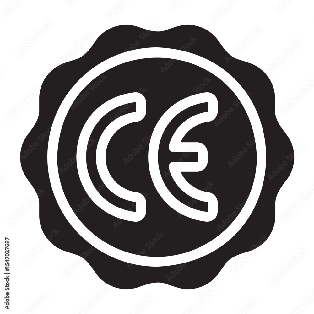 Obraz premium ce gradient icon