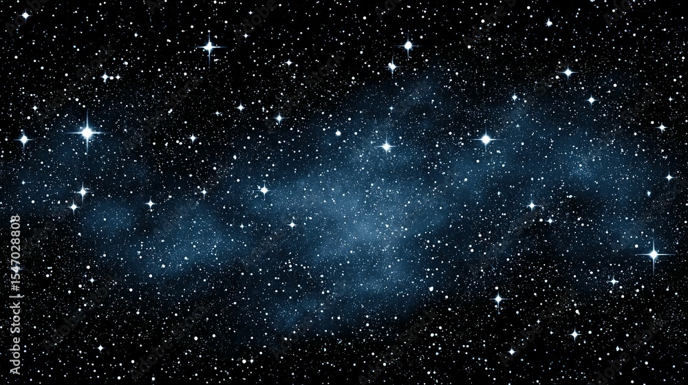 Fototapeta premium Cosmic expanse filled with twinkling stars.