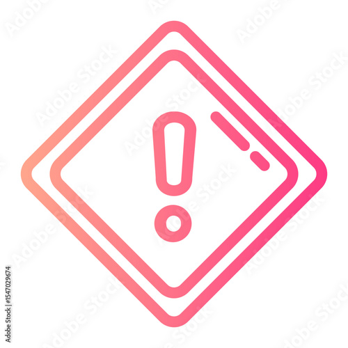 warning gradient icon